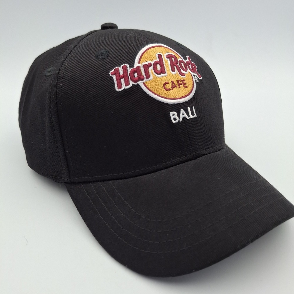 Hard Rock Cafe Bali Cap Snapback‎ Adjustable 100% Cotton Black